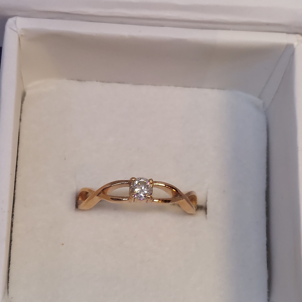Moissanite Promise Ring